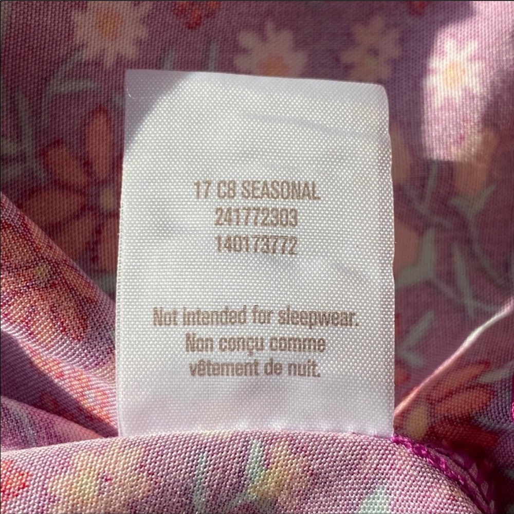 Crazy 8 dress magenta purple floral long sleeve girls size 10 NWT - Picture 8 of 8
